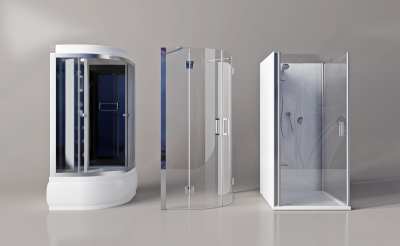 现代淋浴间组合3D模型下载